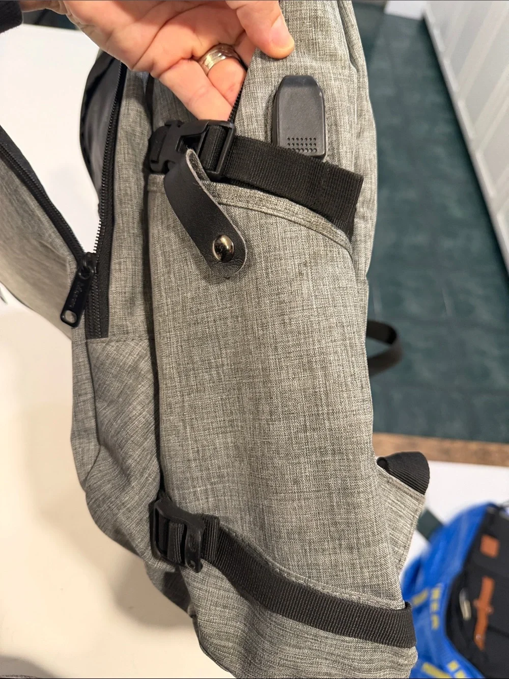Mancro Grey Travel & Tech Backpack